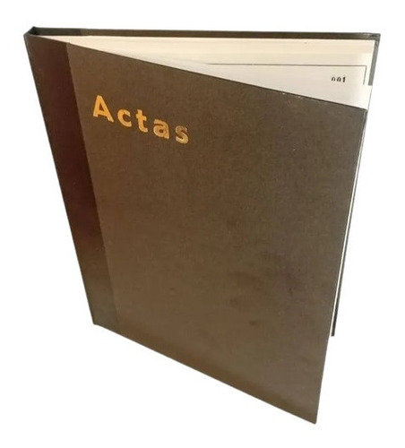 Libro De Actas Tapa Dura Carta 100 Folios