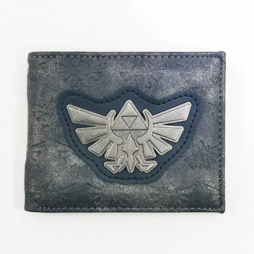 Cartera Billetera Modelo The Legend Of Zelda Escudo Plateado