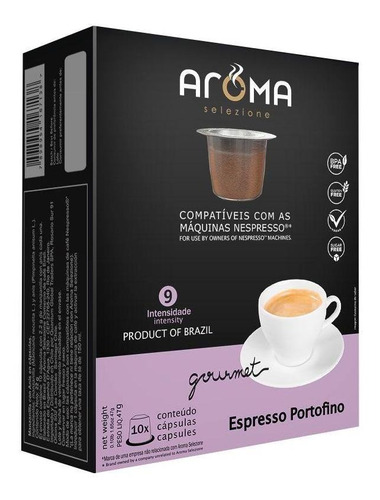 Cápsula Para Nespresso Aroma Café Portofino - 10 Cápsulas