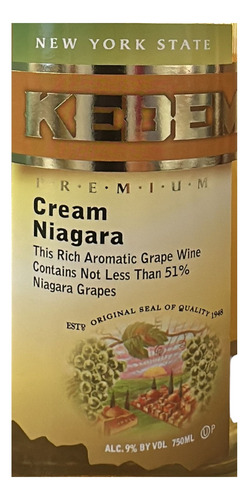 Vino Blanco Kedem Cream Niagara 750ml