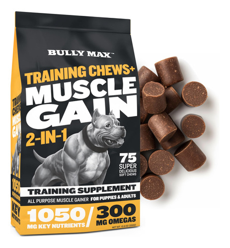 Bully Max Muscle Builder Masticables Para Perros Y Cachorros