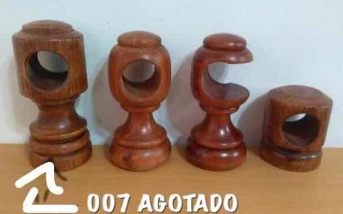 Soporte O Base Y Palos De Madera Para Cortinas Cortineros