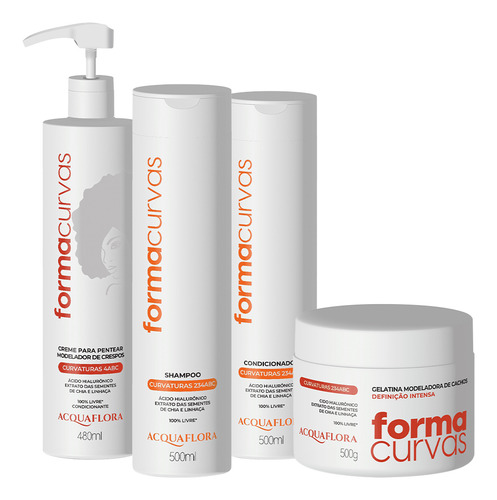 Kit Acquaflora Forma Curvas Duo Creme De Pentear E Gelatina