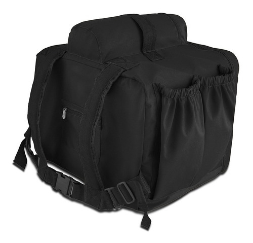 Mochila De Entregador Impermeável Térmica 60 Litros Delivery Cor Preto Cromo Forte