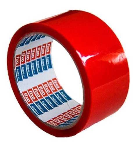Cinta Embalaje Adhesiva Roja 45mm X 40 Mtrs (6 Unidad)