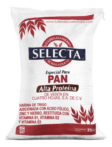 Harina De Trigo Selecta Alta Proteína 25 Kg