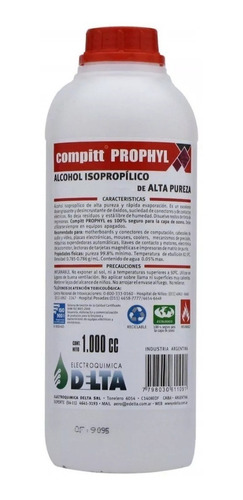 Alcohol Isopropilico Delta 1lt Limpieza Electronica