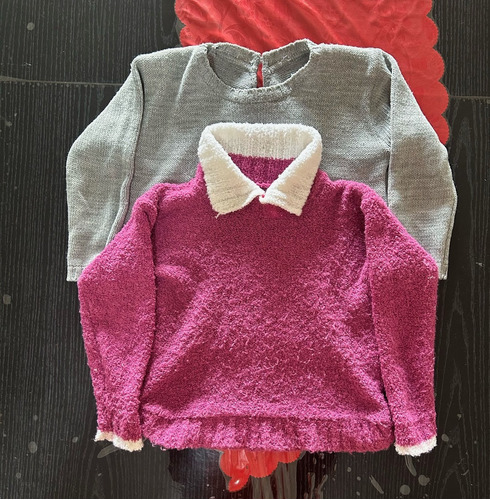  Lote 2 Sweter Otoño/invierno Para Nena 2-3 Años