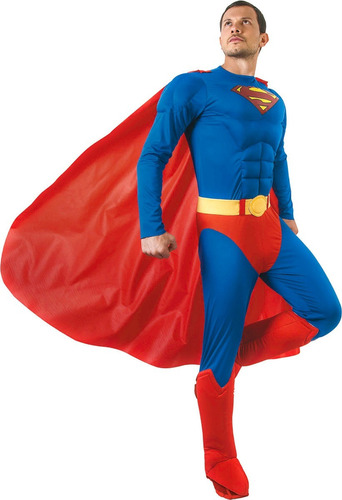 Disfraz Superman Musculos Hombre Adulto Original