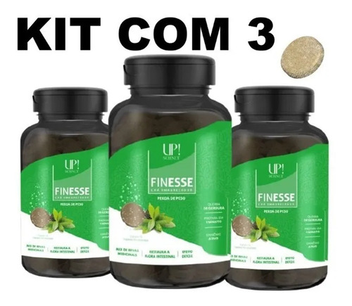 3 Cha Detox Emagrecedor Finesse Seca Barriga Efervescente