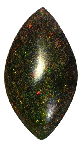 Pedra Opala Preciosa Black Matrix Rainbow Autêntica 7,10ct