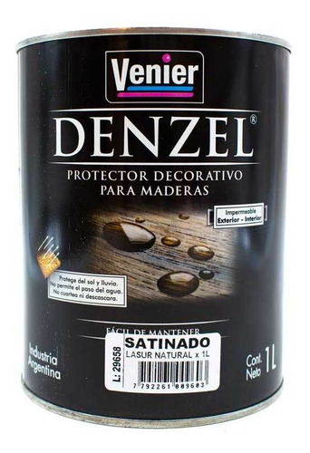 Protector 1l Natural Para Madera Satinado Denzel