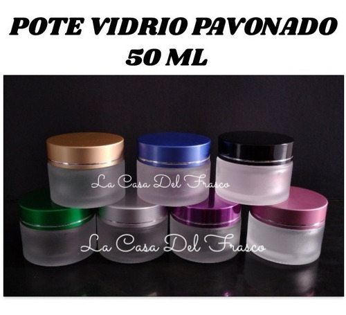 Imagen 1 de 7 de Pote Cremero Vidrio Pavonado