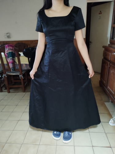 Vestido De Fiesta Talle S/m Negro