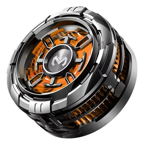 Ventilador Enfriador Cooler Para Móvil Magnético Memo Cx08 Naranja
