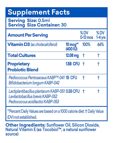 Drkids Gotas Probióticas Con Vitamina D Para Bebés 15ml X2