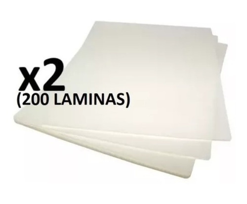 100 Laminas De Plastificar Gruesa Cedulas 175 Micrones 65x90