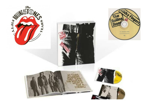 Rolling Stones 2 Cd + Book Sticky Fingers + Bonus Song 2023