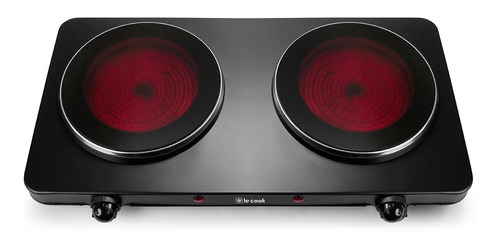 Fogão cooktop elétrica Le Cook Master Black LC172 preto 220V