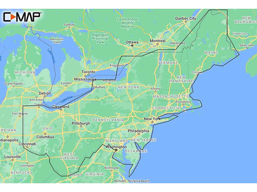 C-map Reveal Lakes - Us Lakes North East, Tarjeta De Mapa Pa