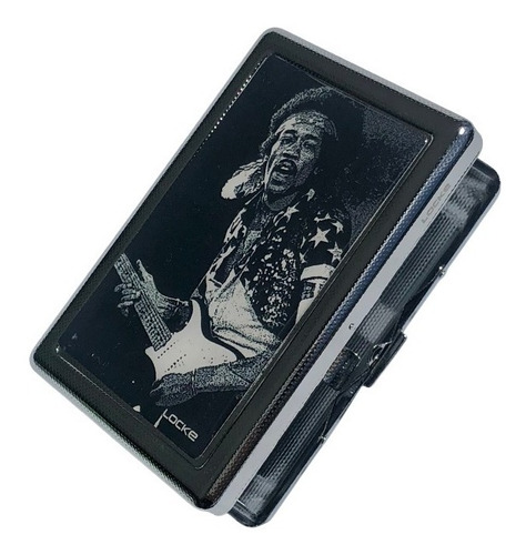 Cigarreira De Metal Locke Rock Jimmy Hendrix - Lt3003d