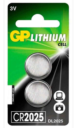 Gp Lithium Button Cr2025 - (blister 2) - 0062 - 10 Unid