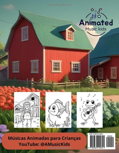 Livro: Música Animada Para Niños: Colorindo Animais: Livr...