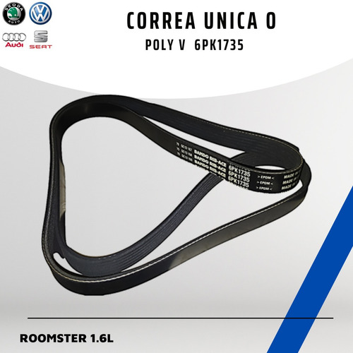 Correa Unica O Poly V Skoda Roomster 1.6 2005-2016