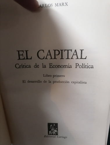 Imagen 2 de 3 de El Capital 3 Tomos Tapa Dura_karl Marx