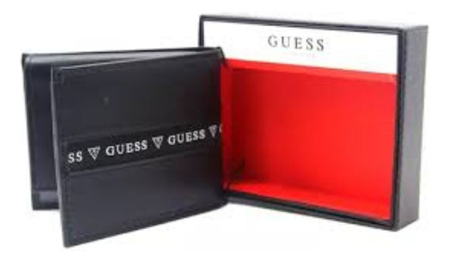 Billetera Guess Color Negro Original 31go220096 100% Cuero