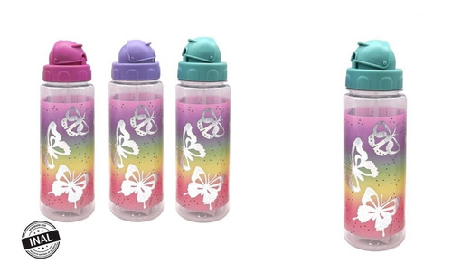 Imagen 6 de 10 de Botella Agua Skora 550ml Gym Con Pico Rebatible Tapa Rosca