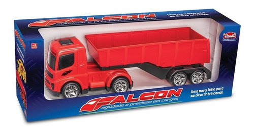 Caminhão Carreta Basculante Falcon Verme - Usual Brinquedos