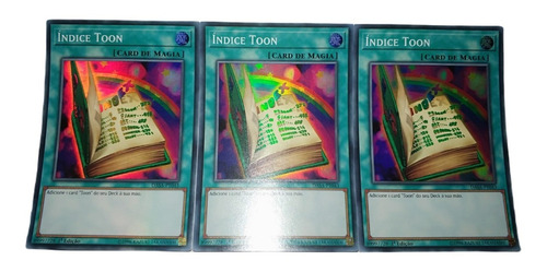 Yu-gi-oh! 3x Indice Toon Dasa-pt043 Super Raros