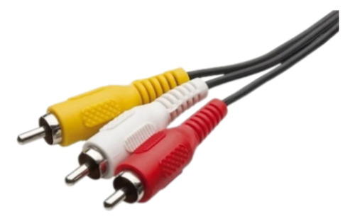 Cabo De Áudio E Video 3rca Para 3rca 1,2 Metros