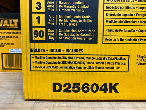 Rotomartillo Demoledor Combinado Sds Max 1-3/4 D25604k