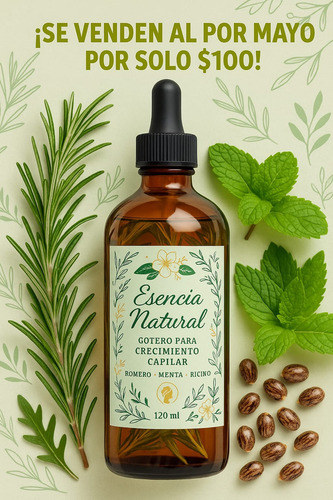 Esencias Naturales, Es Un Producto Hecho Con Hierbas Natural