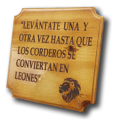 Cartel Cuadrado Personalizado Jiji Publi-graf Madera 25cm
