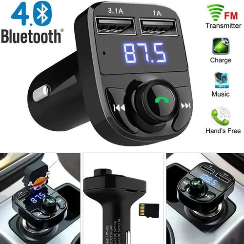 4 Transmisores Receptores Bluetooth De Audio X8 Usb Auto