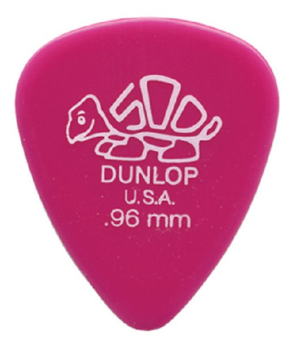 Palheta Delrin 500 0,96mm Rosa Pacote Com 12 Dunlop