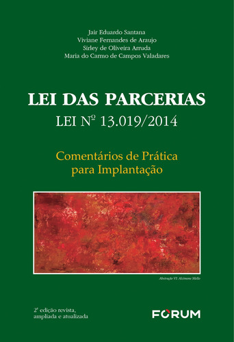 Lei das Parcerias, de Santana, Jair. Editora Fórum Ltda, capa mole em português, 2021