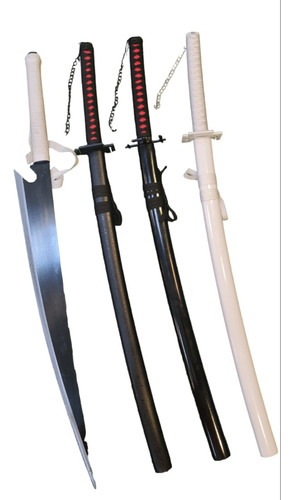 Katana Bankai De Ichigo Hoja Negra De Bleach Zangetsu