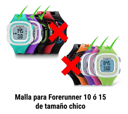 Malla Rosa Para Reloj Garmin Forerunner 10/15
