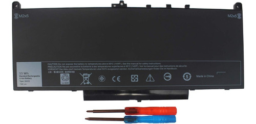 Emanjor 55wh J60j5 7.6v Bateria P/ Dell 7470 7270 Latitude