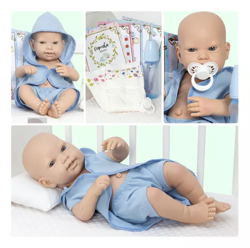 Bebê Lucas de Macacão (Bebe Reborn Menino de Silicone) – Bebe Reborn  Original