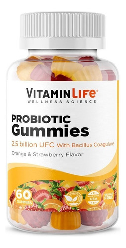 Probiotic Gummies (60 Gomitas) Vitamin Life