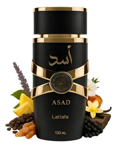 Perfume Arabe Asad Tradicional Lattafa Masculino 100 ML Original