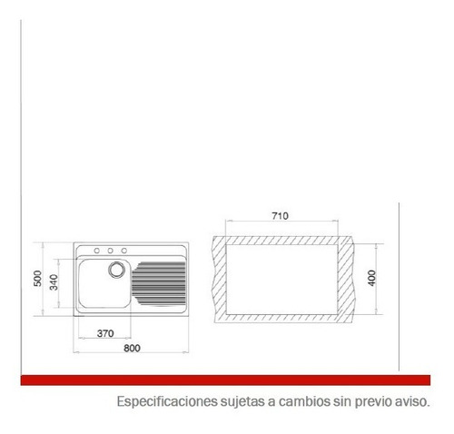 Fregadero Sobreponer Teka 80.50 1c 1e C/20 Acero Inoxidable