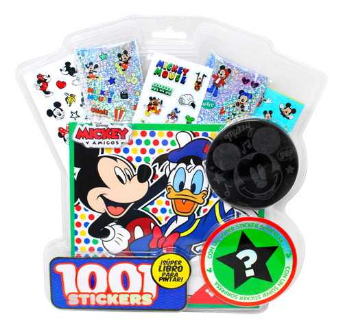 Libro Para Colorear Con 1001 Stickers Mickey