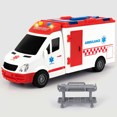Camión De Juguete Ambulancia Luces Y Sirena Para Niños