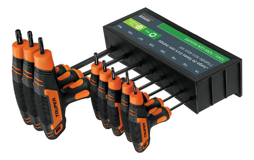 Juego De 8 Llaves Torx Extralargas Mango T 2x Más Resistente